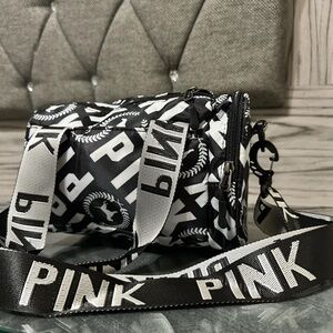 Black & white Victoria secret PINK bag
